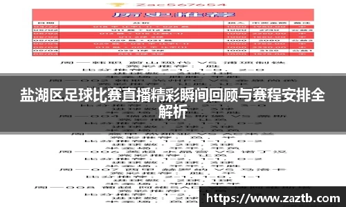 盐湖区足球比赛直播精彩瞬间回顾与赛程安排全解析